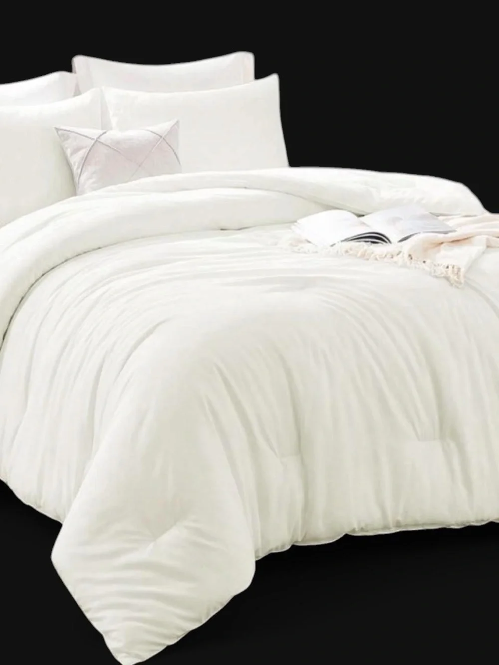 Luxury Ivory Down Alternative Comforter - Soft Cozy Bedding